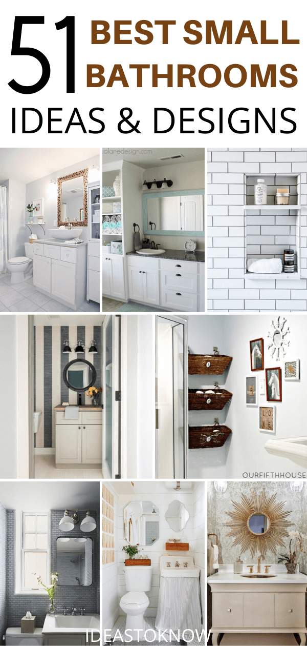 51 Creative Small Bathroom Ideas and Designs - Ideas To Know