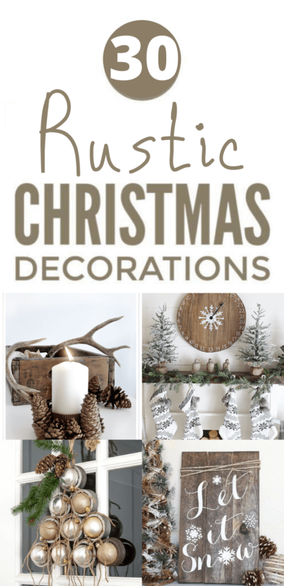 31 Rustic Christmas Decor DIY Ideas | IdeasToKnow