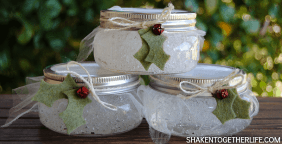 Winter air fresheners in mason jars