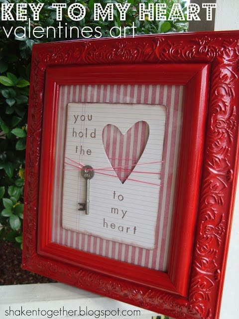 Key to my heart Valentine's art